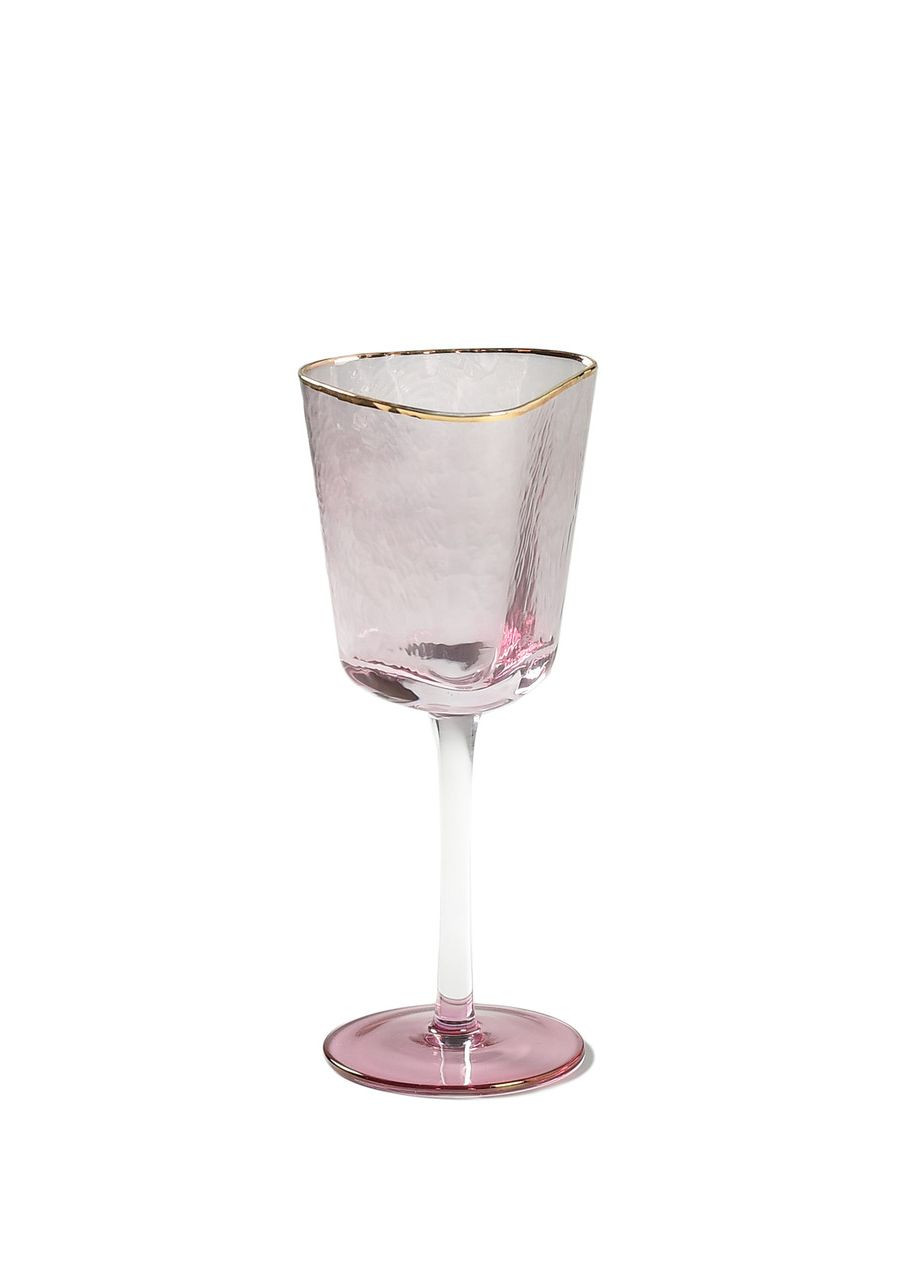 Бокал для вина Ice Evans 300 мл с золотым кантом дизайнерский фужер REMY-DECOR (269462367)