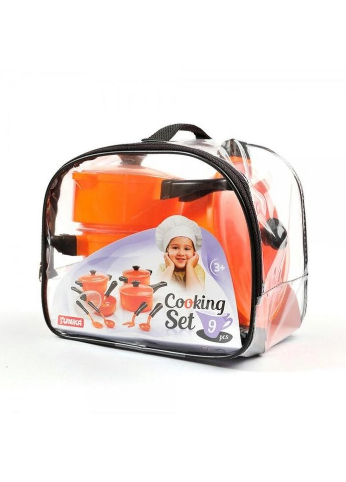 Ігровий набір дитячого посуду Юніка Cooking Set 71474 9 предметів Юника (269455383)