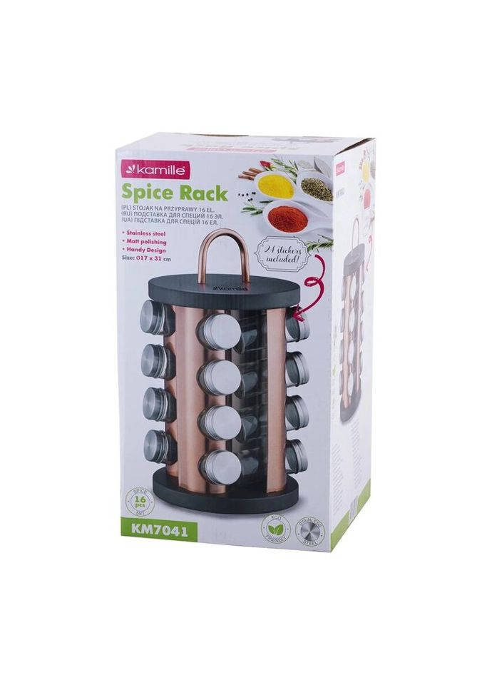 Набор для специй на подставке KM-7041 17 предметов Kamille (269455389)