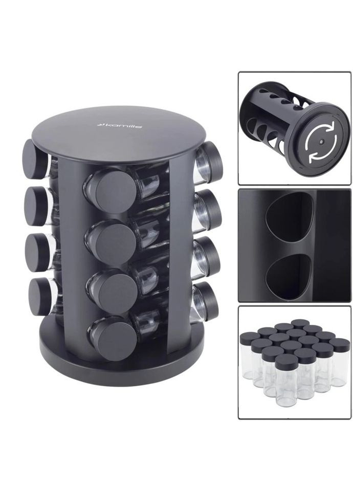 Набір для спецій на підставці KM-7046 17 предметів Kamille (269456429)