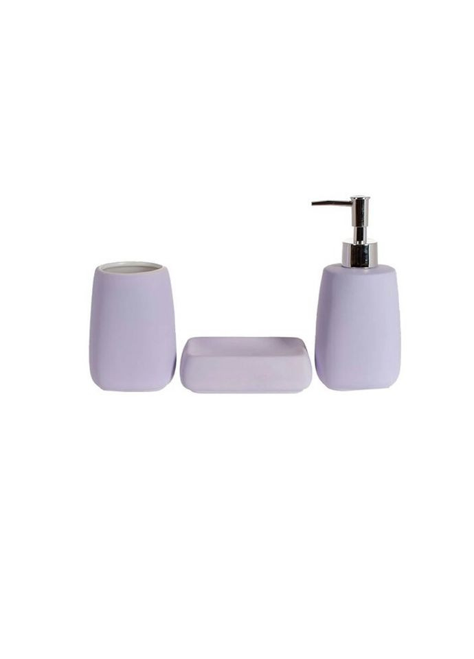 Набір аксесуарів для ванної Bona Di 851-308 3 предмети фіолетовий BonaDi (269456410)