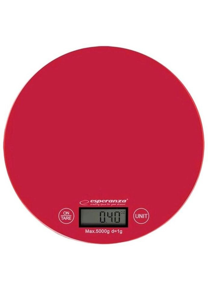 Весы кухонные EKS003R 5 кг красные Esperanza (269456522)