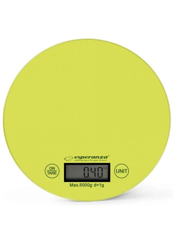 Весы кухонные EKS003G 5 кг зеленые Esperanza (269456538)