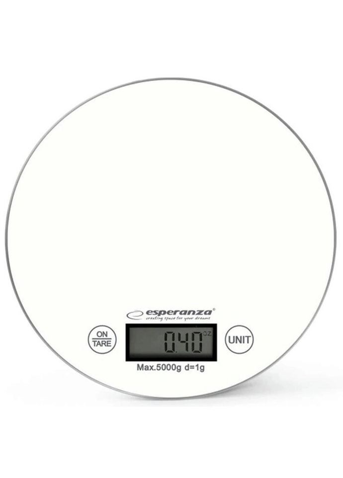 Весы кухонные EKS003W 5 кг белые Esperanza (269456524)