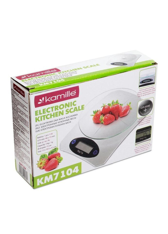 Ваги кухонні KM-7104 5 кг Kamille (269455393)