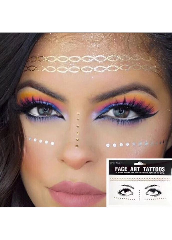 Тимчасове тату ластовиння для обличчя та тіла Stylishly 2 9562 No Brand (269455931)