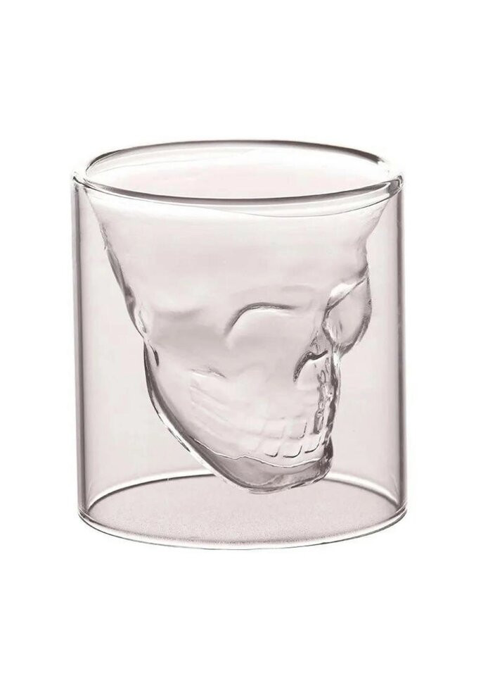 Склянка з подвійним дном Череп 11724 75 мл No Brand (269455108)