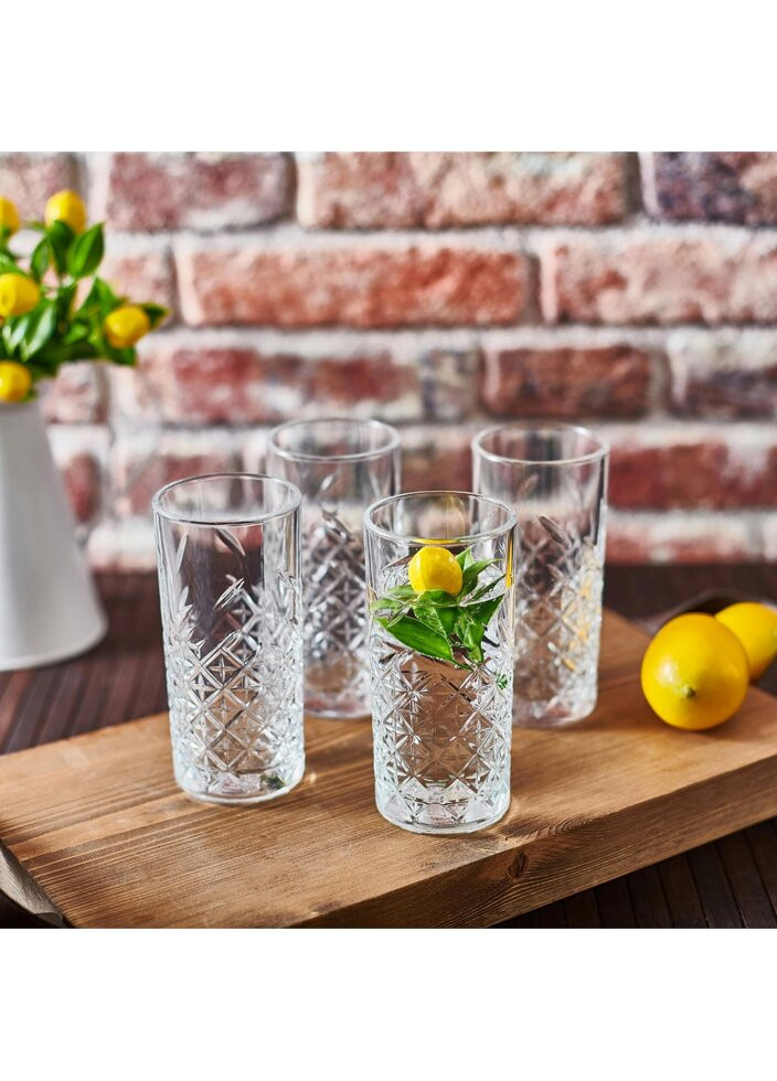 Набір високих склянок Timeless PS-420326-4 180 мл 4 шт Pasabahce (269455250)