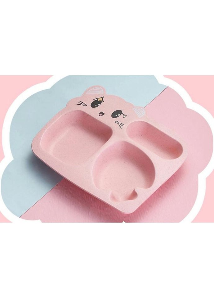 Дитячий набір посуду 11176 рожевий 6 предметів No Brand (269699468)