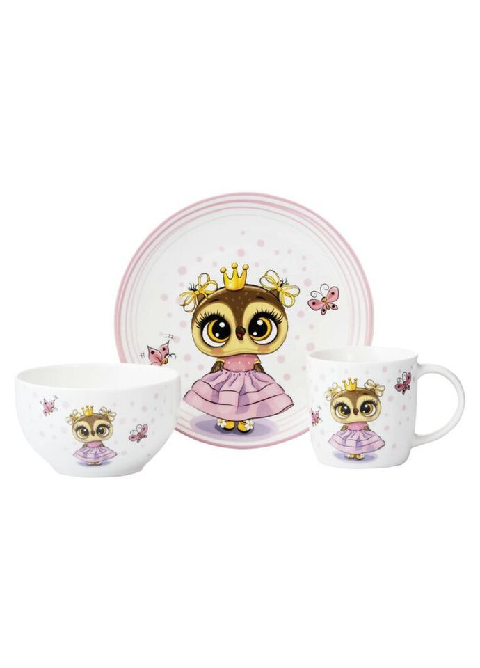 Набір дитячого посуду Princess owl AR-3453-OS 3 предмети Ardesto (269699634)