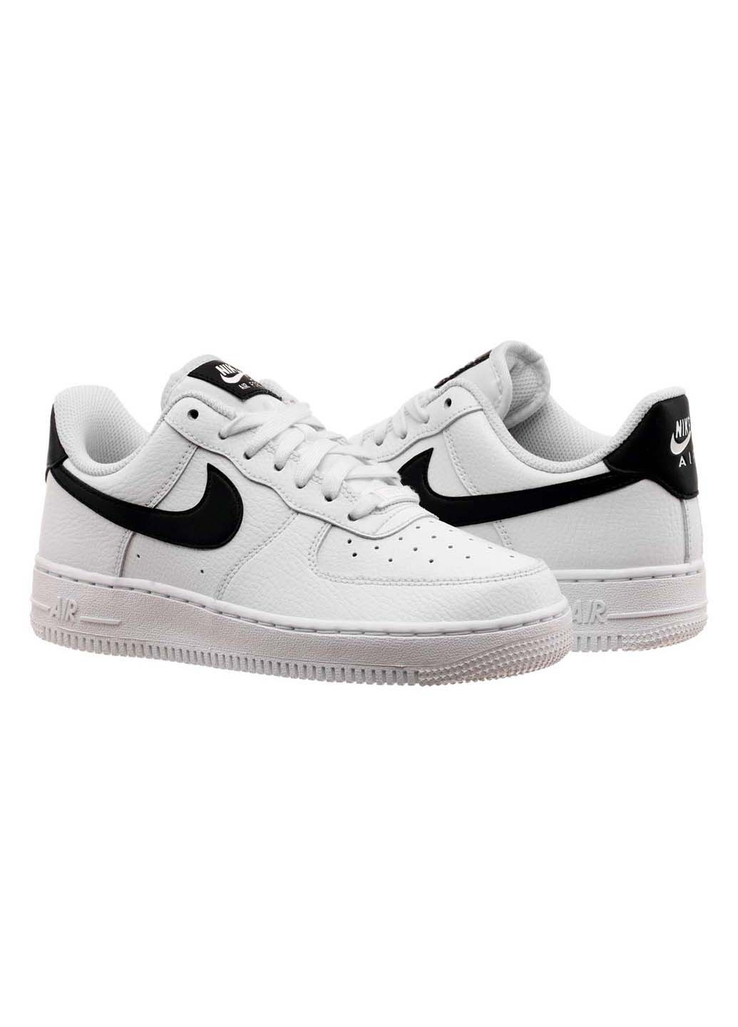 Черно-белые демисезонные кроссовки air force 1 low white black m Nike