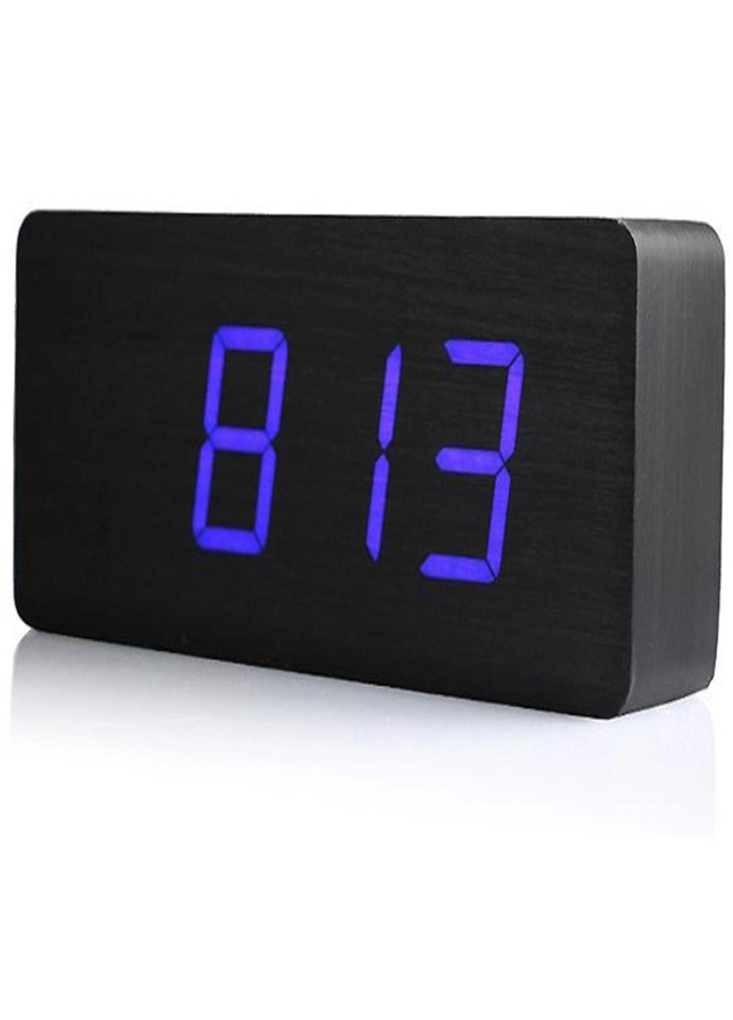 Електронні настільні годинники під дерево -865 Синє підсвічування VST (269696693)