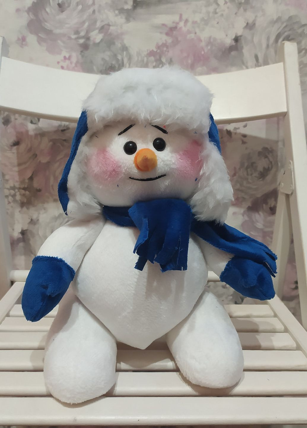 Сніговик лялька під ялинку 30 см новорічний декор (00001) No Brand (269803164)