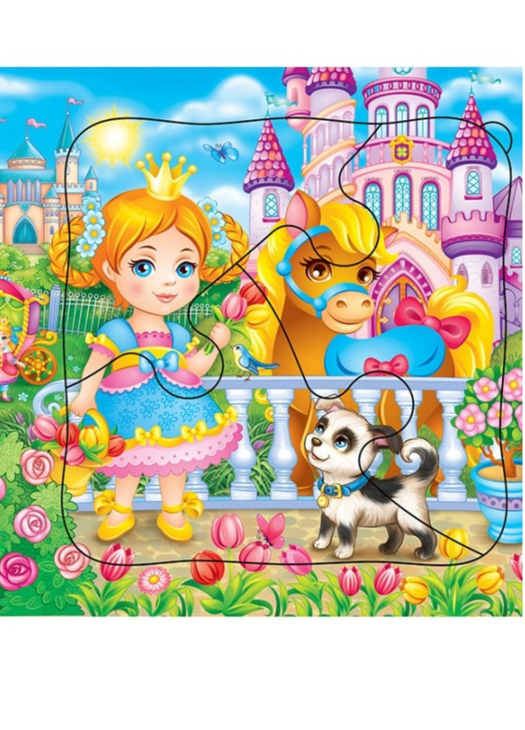 Принцеси. 5 пазлів різної складності Пегас (269691217)