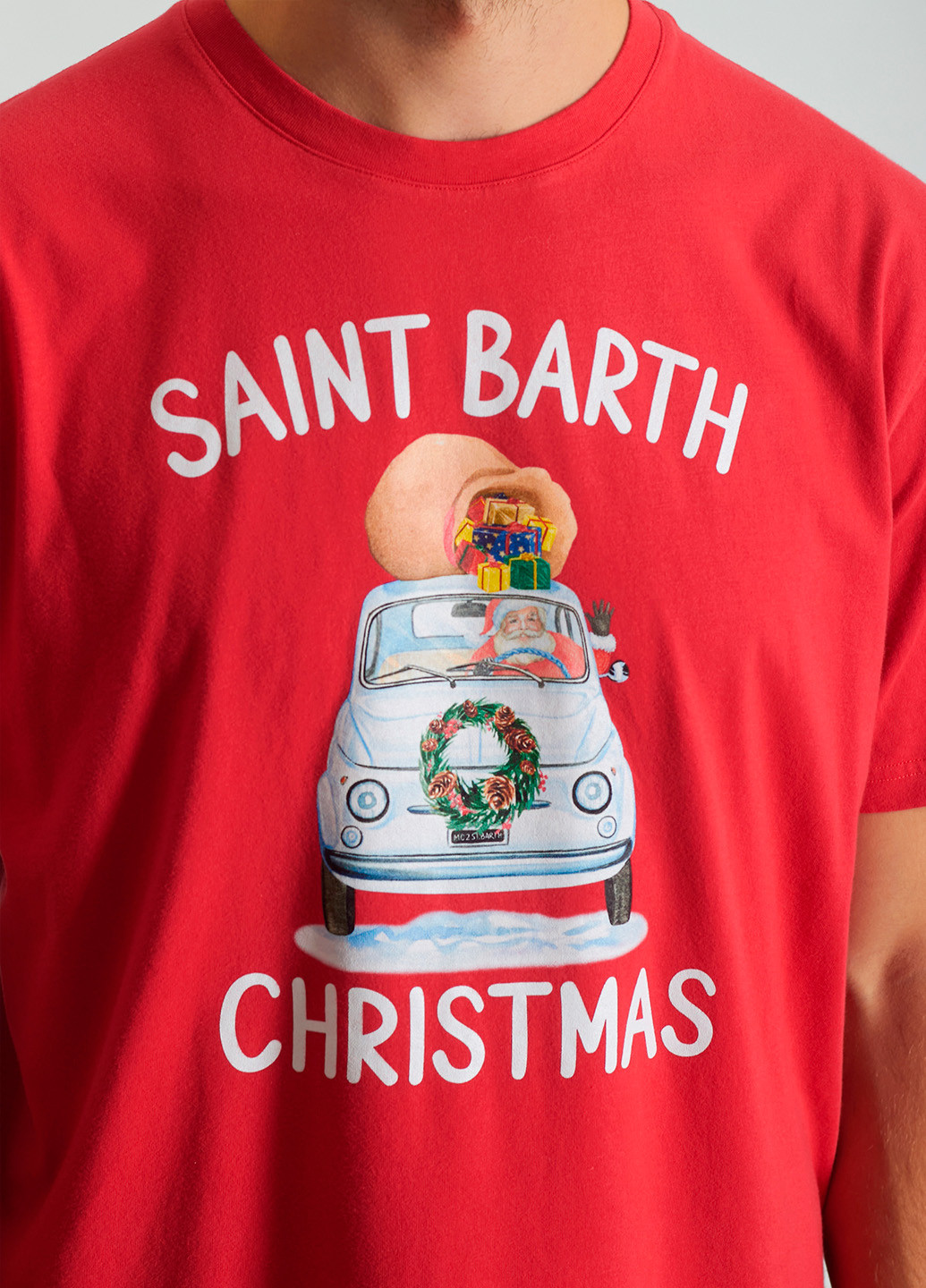 Червона футболка MC2 Saint Barth