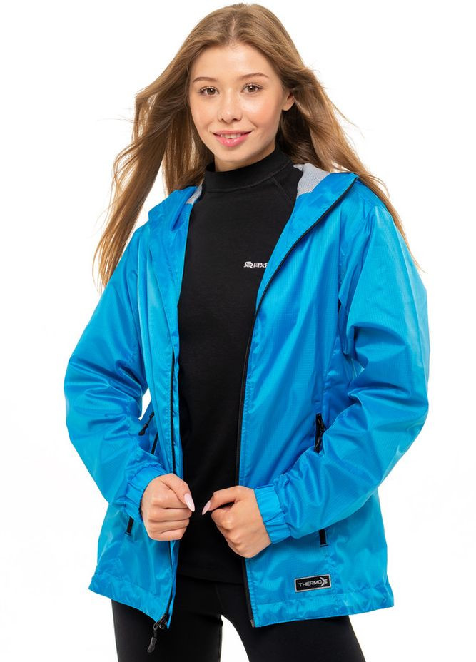 Синяя демисезонная спортивная женская куртка ThermoX Ripstop ProTech Jacket