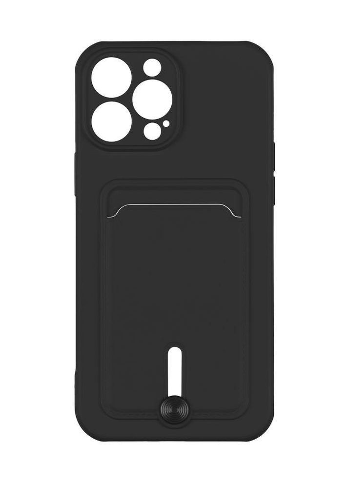 Чехол Colorfull Pocket Card с карманом для карт для iPhone 12 Pro Max Black Epik (269696147)