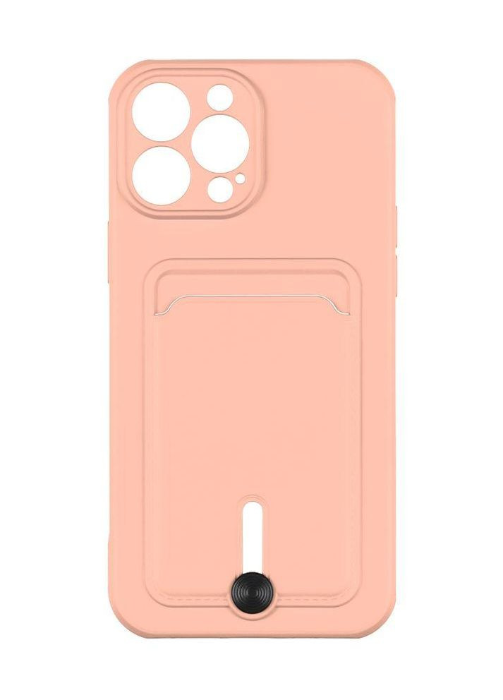 Чехол Colorfull Pocket Card с карманом для карт для iPhone 12 Pro Max Pink Sand Epik (269696123)