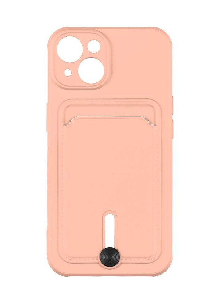 Чохол Colorfull Pocket Card з кишенею для карт для iPhone 14 Pink Sand Epik (269696122)