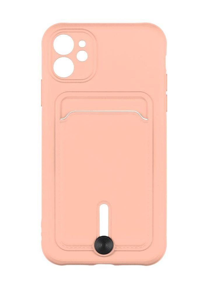 Чехол Colorfull Pocket Card с карманом для карт для iPhone 12 Pink Sand Epik (269696096)