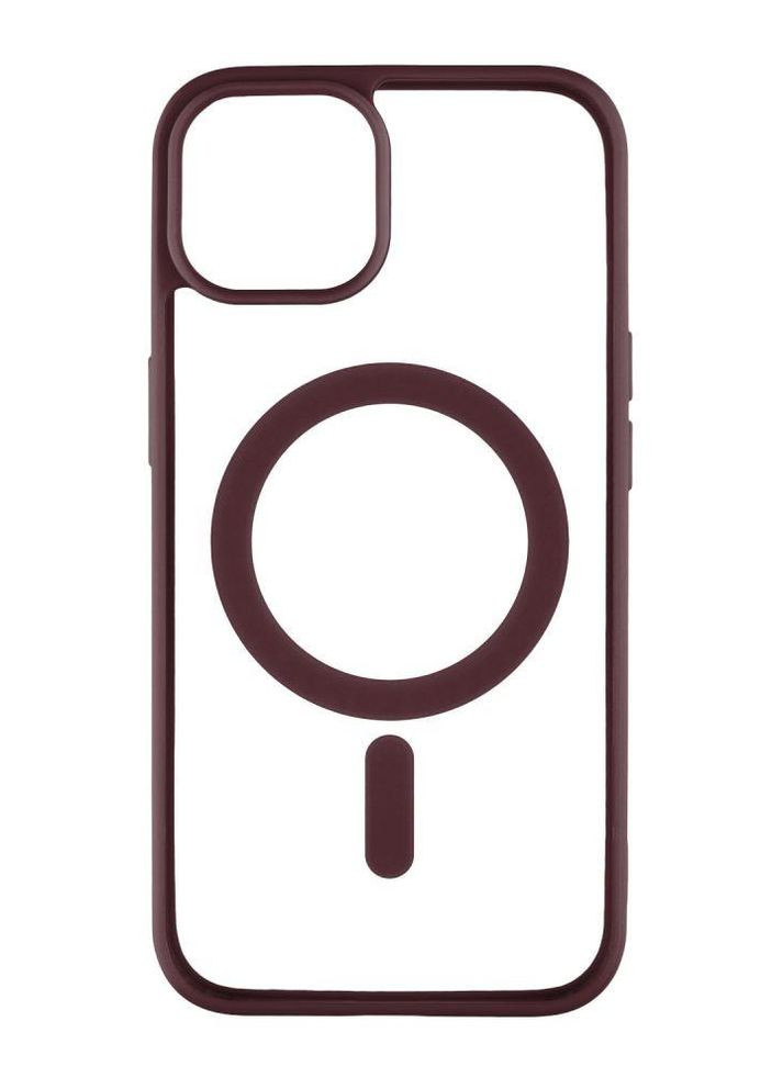 Чохол TPU Color with Magsafe для iPhone 15 Plus Бордовий Totu (269696079)