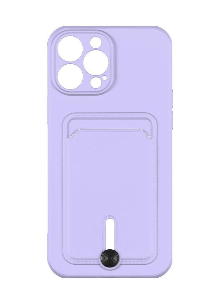 Чохол Colorfull Pocket Card з кишенею для карт для iPhone 12 Pro Max Elegant Purple Epik (269696118)