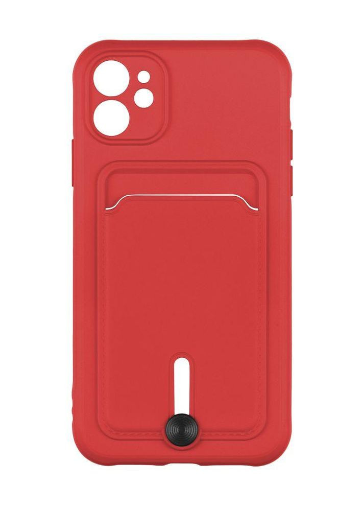 Чехол Colorfull Pocket Card с карманом для карт для iPhone 11 Red Epik (269696127)