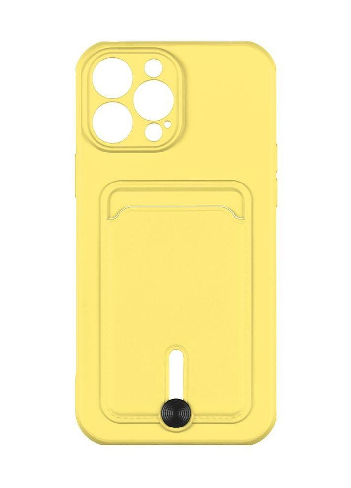 Чохол Colorfull Pocket Card з кишенею для карт для iPhone 11 Pro Max Yellow Epik (269696107)