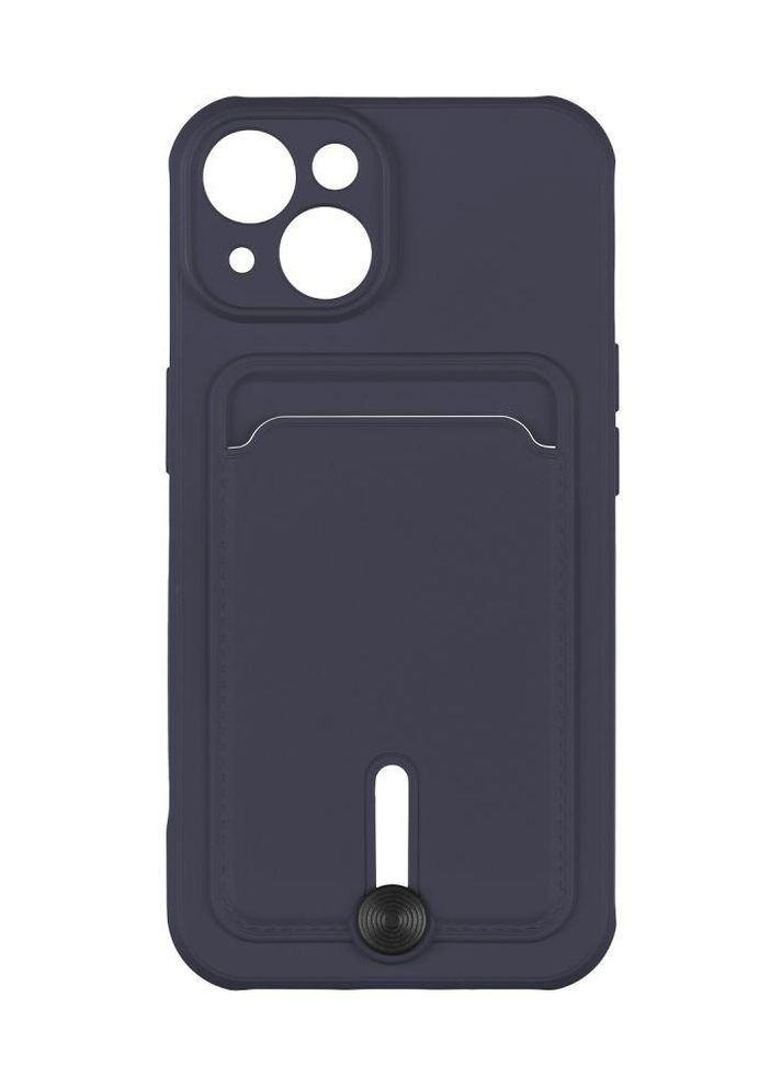 Чехол Colorfull Pocket Card с карманом для карт для iPhone 13 Dark Blue Epik (269696149)