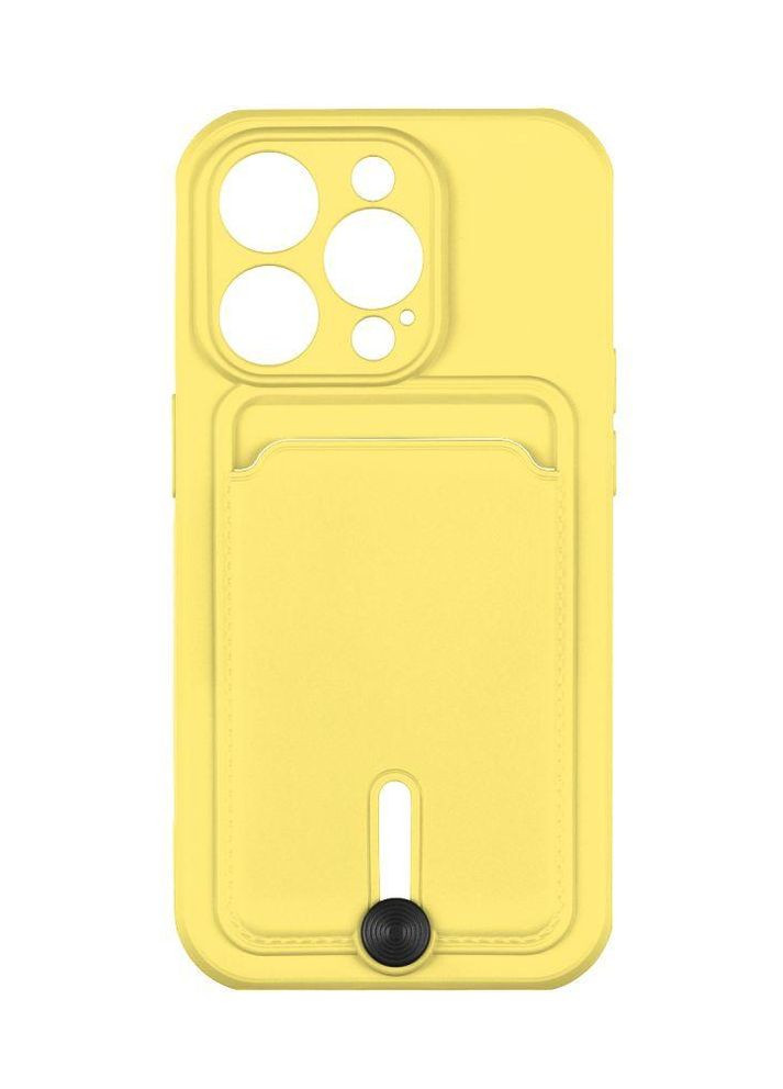 Чехол Colorfull Pocket Card с карманом для карт для iPhone 14 Pro Yellow Epik (269696163)