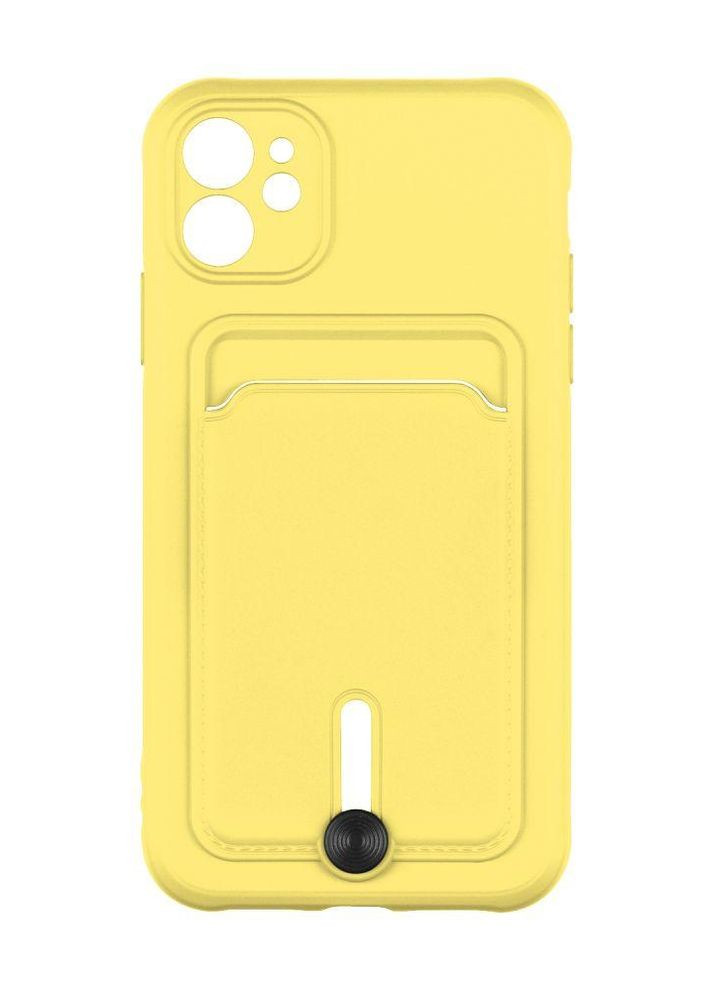 Чохол Colorfull Pocket Card з кишенею для карт для iPhone 11 Yellow Epik (269696156)