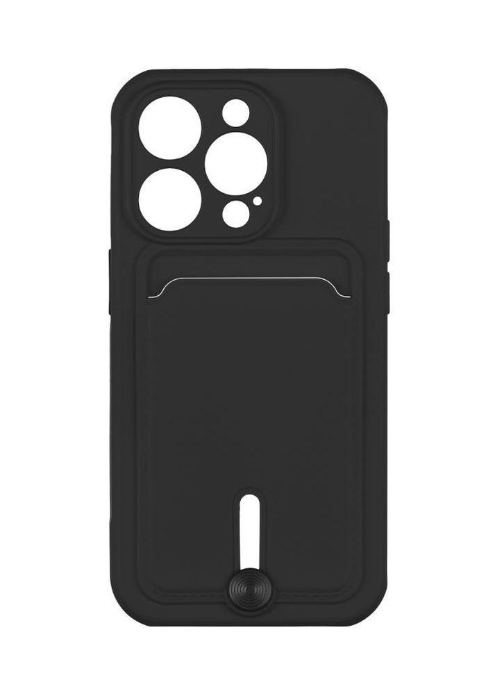 Чехол Colorfull Pocket Card с карманом для карт для iPhone 14 Pro Black Epik (269696092)