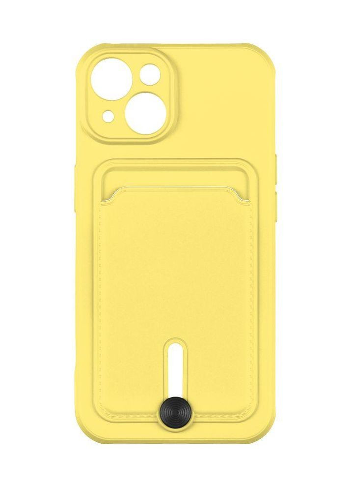 Чохол Colorfull Pocket Card з кишенею для карт для iPhone 14 Yellow Epik (269696132)