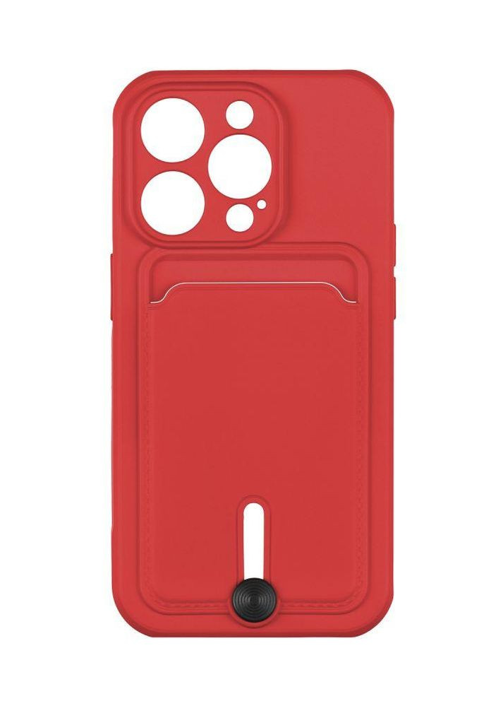 Чехол Colorfull Pocket Card с карманом для карт для iPhone 13 Pro Red Epik (269696126)
