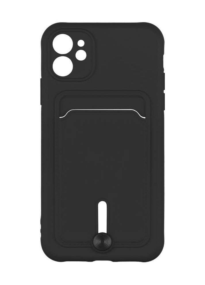 Чехол Colorfull Pocket Card с карманом для карт для iPhone 11 Black Epik (269696111)