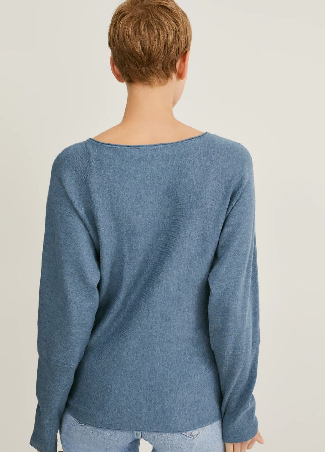 Блакитний демісезонний джемпер із віскози C&A