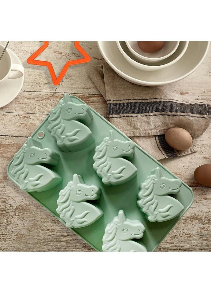 Форма для выпечки кексов Единороги MR-1129 26х15,9х3,3 см Maestro (269791585)