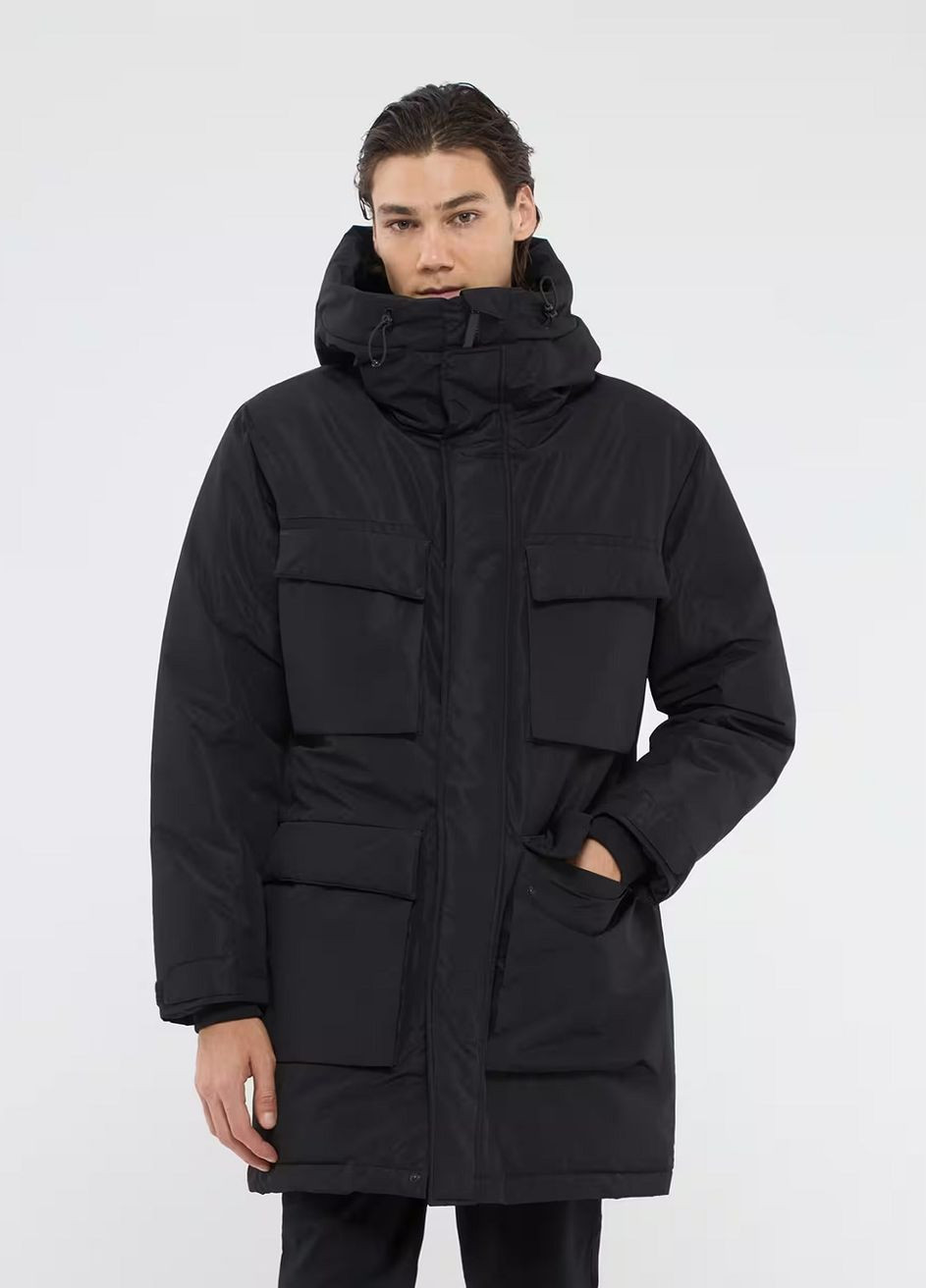 Черная зимняя куртка муж Terranova