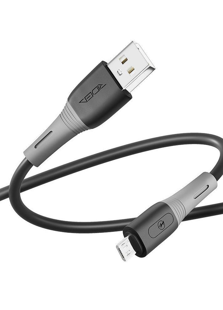 Кабель Ridea RC-M113 Spring 3A USB to Micro USB Черный No Brand (269804210)