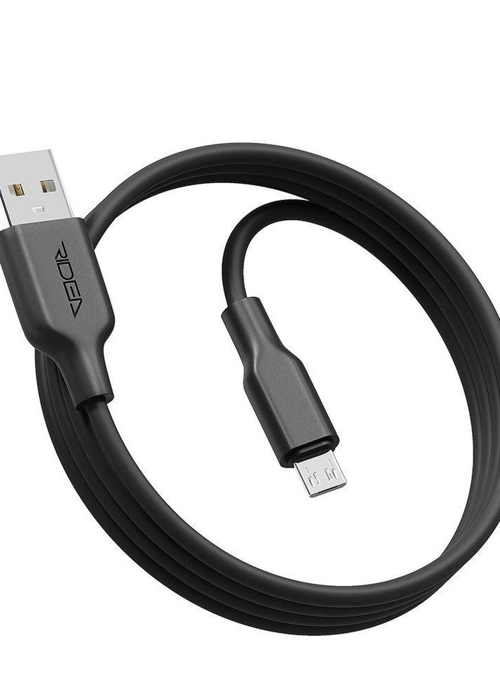 Кабель Ridea RC-M114 Soft Silico USB to Micro USB Черный No Brand (269804224)