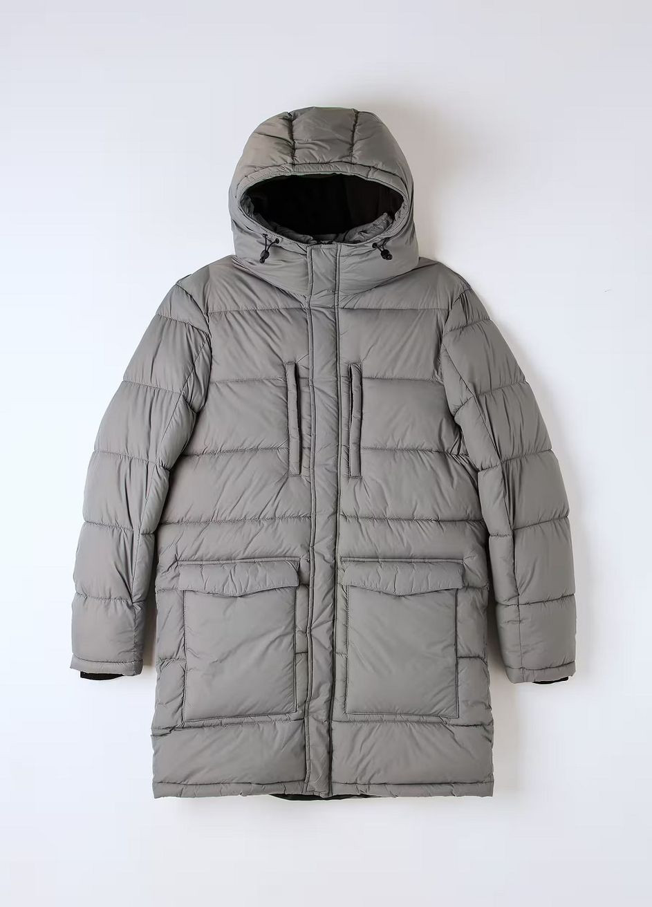 Сіра зимня куртка чол Terranova