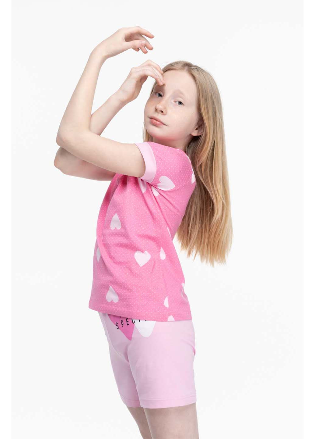 Рожева всесезон піжама для дівчинки Sexen
