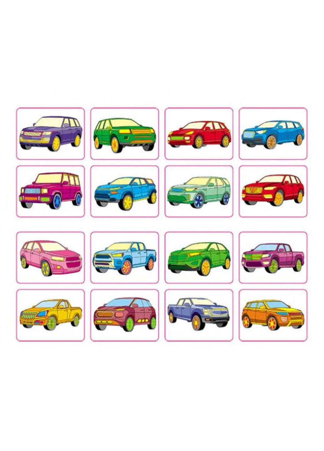 Розмальовка позашляховики. Наліпка-зразок Пегас (269805817)