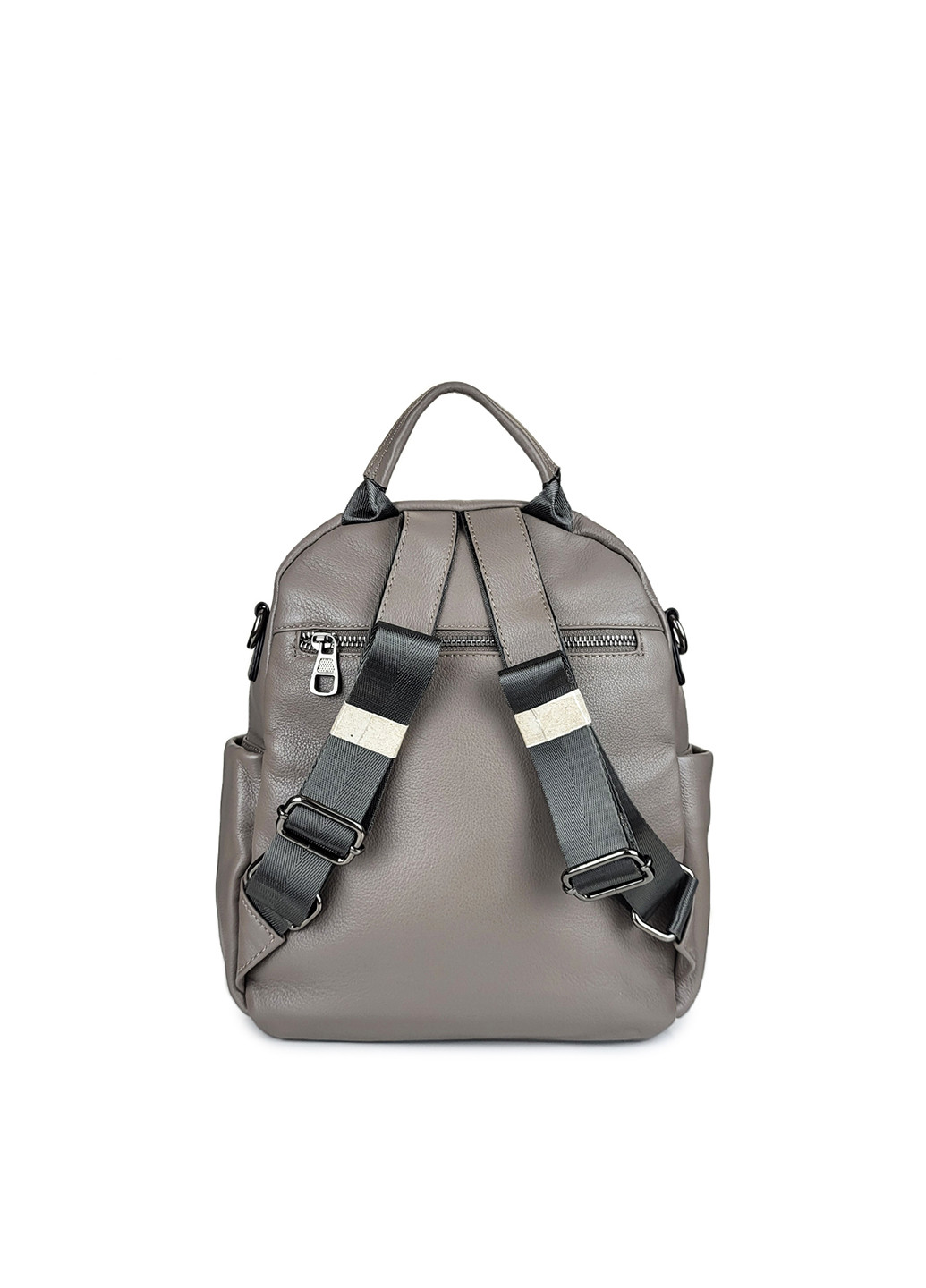 Сірий жіночий рюкзак середній шкіряний,,668 сір Fashion (269994426)