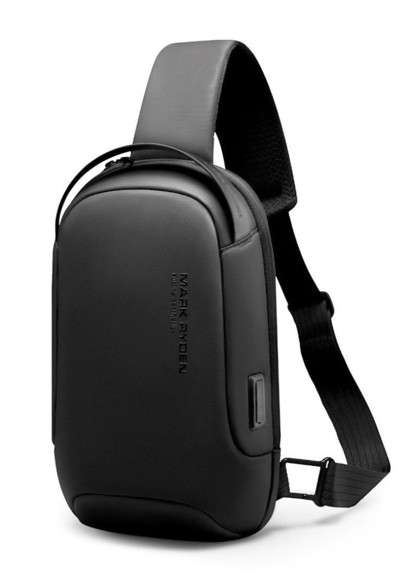 Рюкзак з однією лямкою (крос боді) MR7510 з USB об'єм 8л. Чорний (MR7510-00-2603UA) Mark Ryden (270013891)