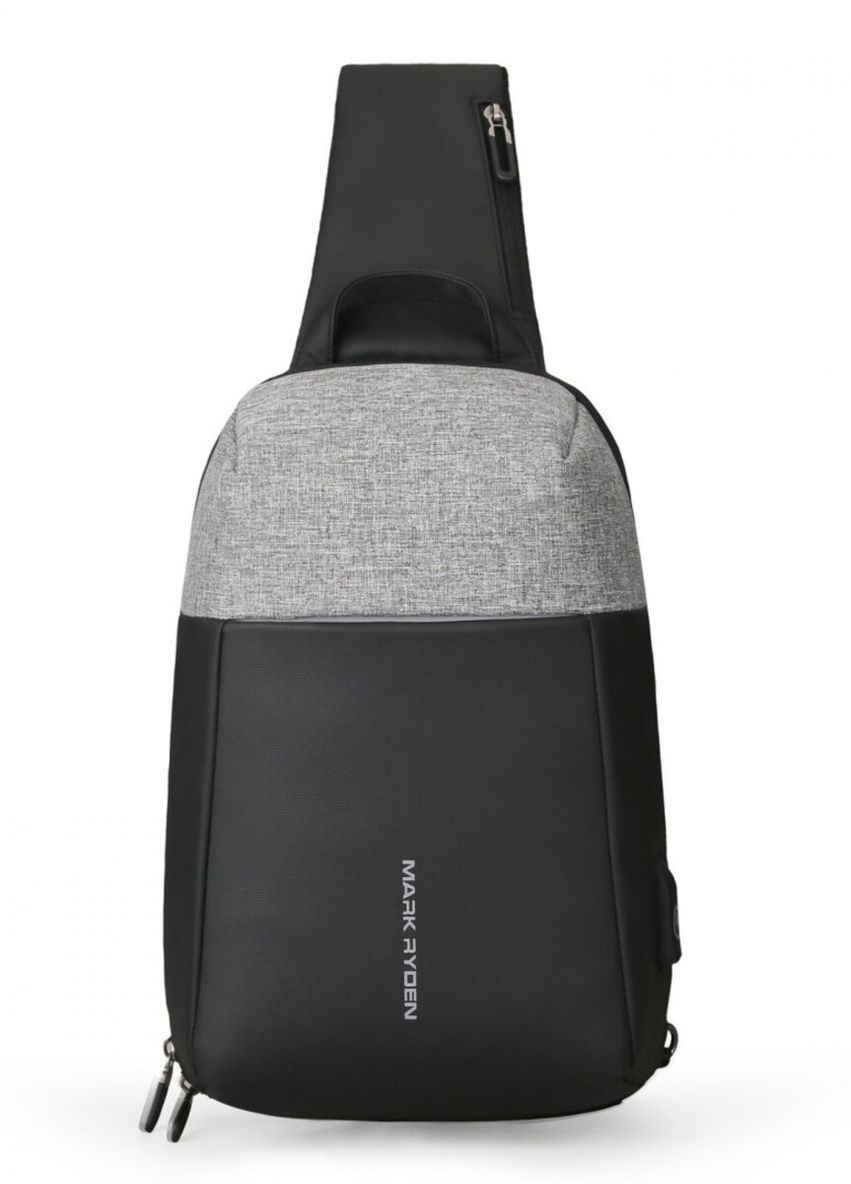 Рюкзак с одной лямкой (кросс боди) MR7000 с USB объем 6л. Серый (MR7000-11-2497UA) Mark Ryden (270013874)