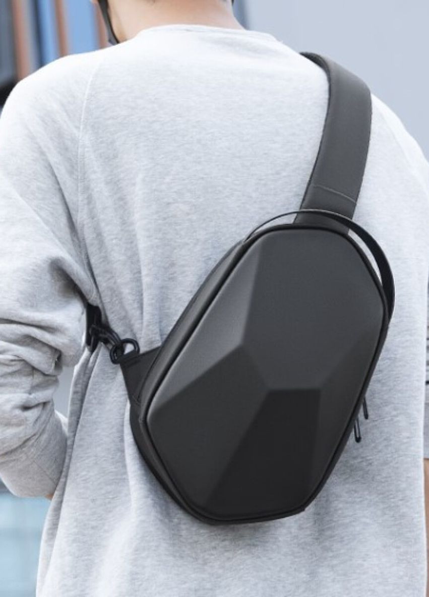 Рюкзак с одной лямкой Карбон (кросс боди) MR7507 с USB объем 6л. Черный (MR7507-00-2503UA) Mark Ryden (270013856)