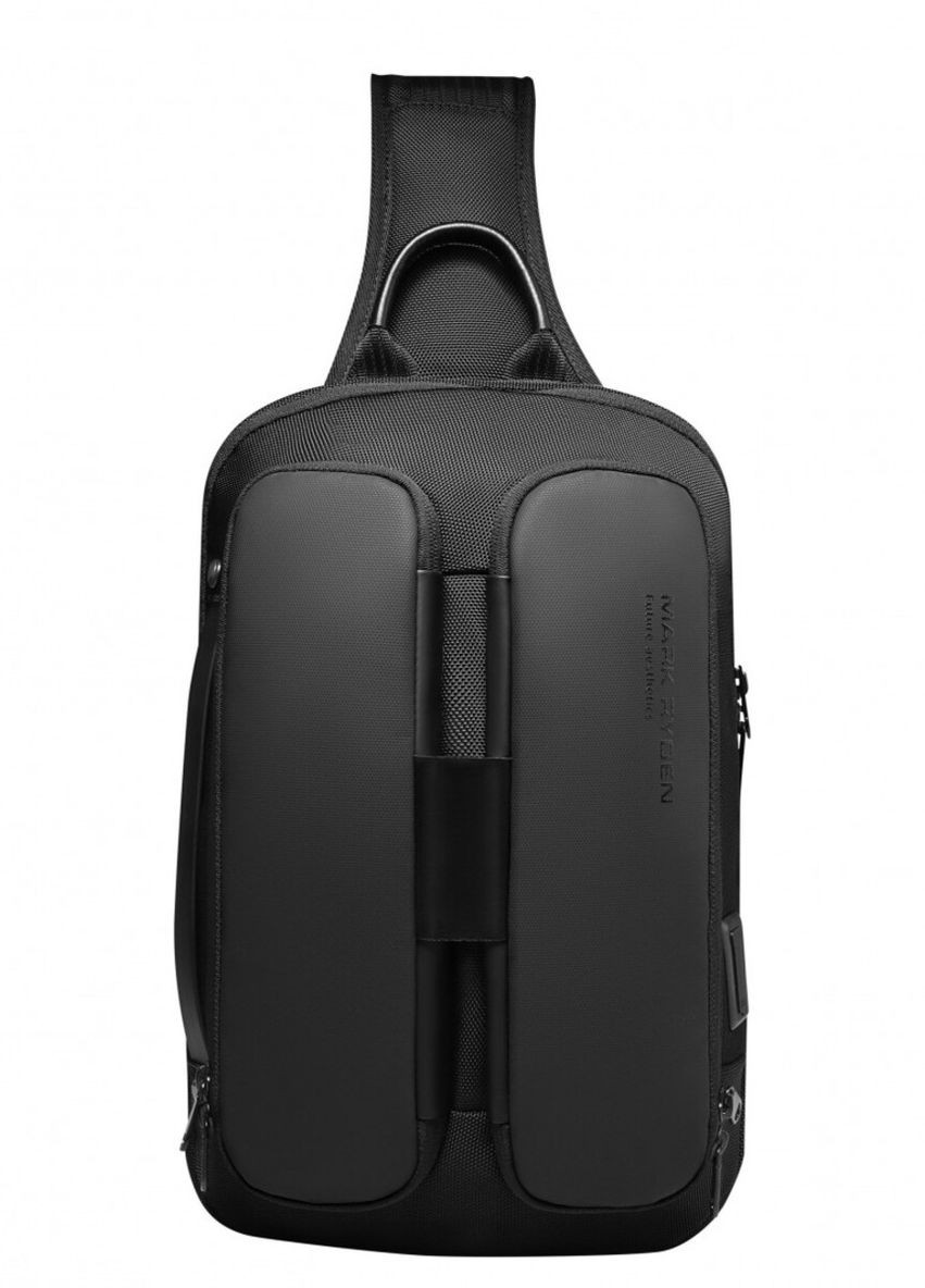 Рюкзак з однією лямкою (крос боді) MR7219 з USB об'єм 9,2л. Чорний (MR7219-00-2602UA) Mark Ryden (270013871)