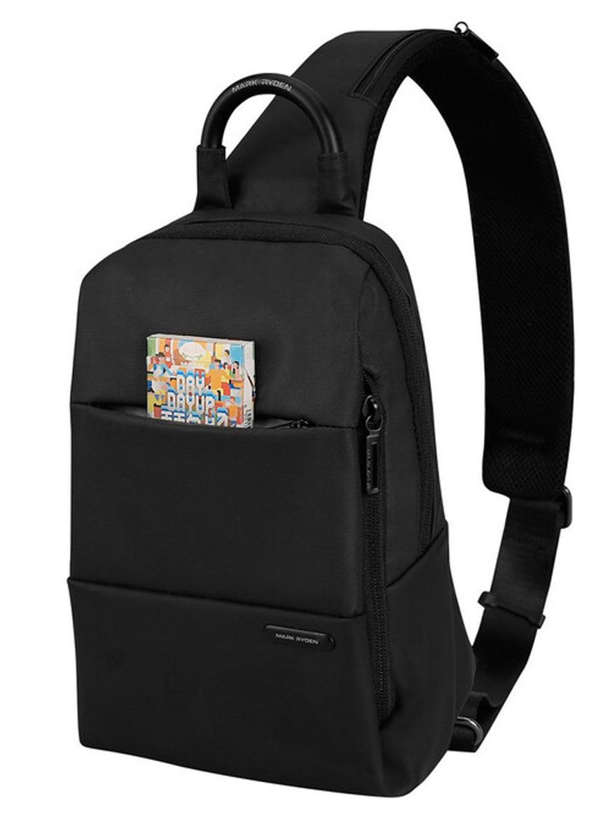Рюкзак с одной лямкой (кросс боди) MR7558DY с USB объем 6л. Чорный (MR7558DY-00-2502UA) Mark Ryden (270013843)
