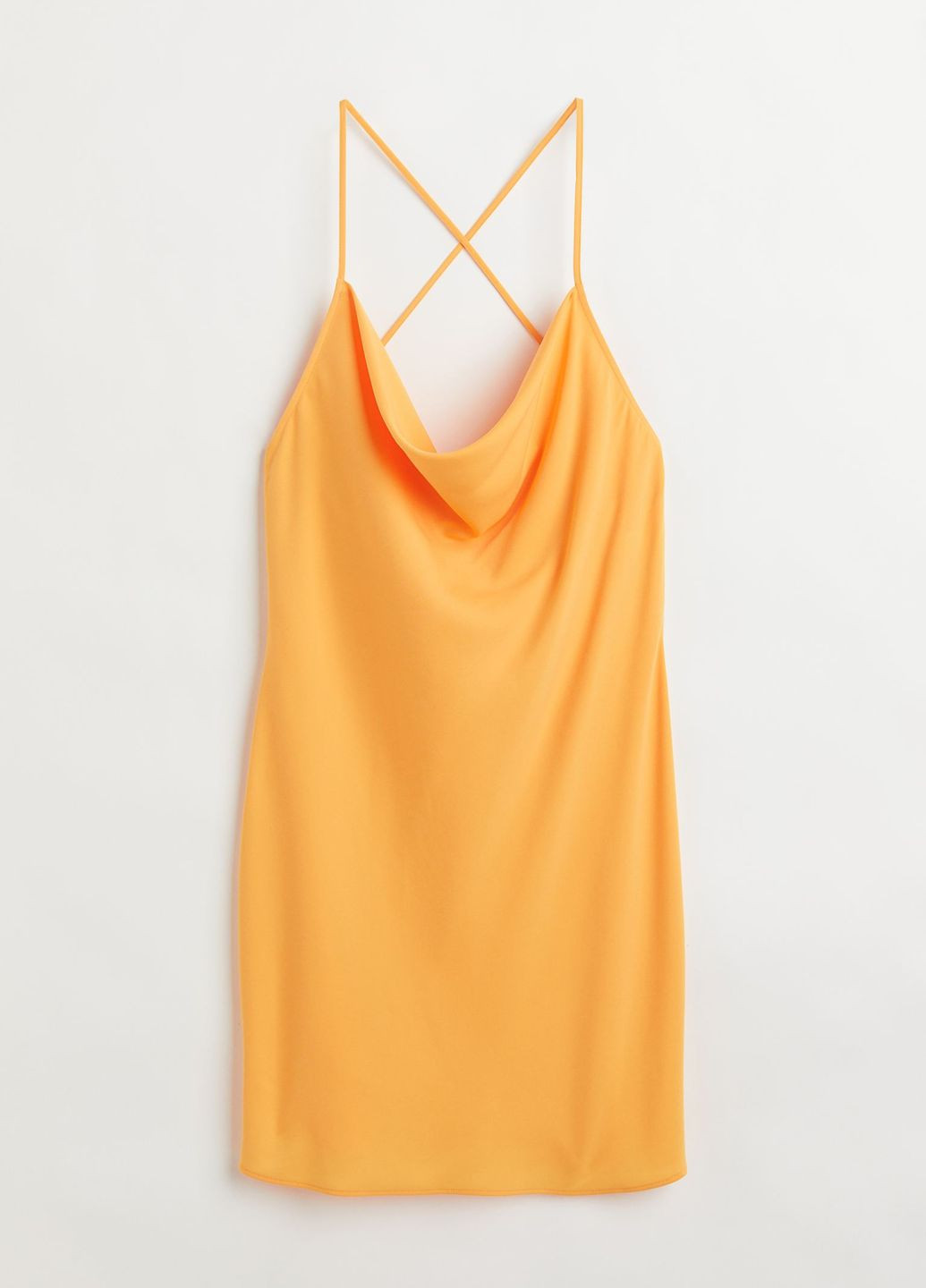 Оранжевое повседневный платье б/р H&M однотонное